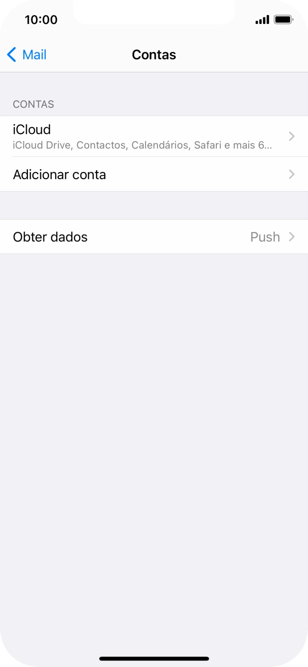 Prima Adicionar conta.
