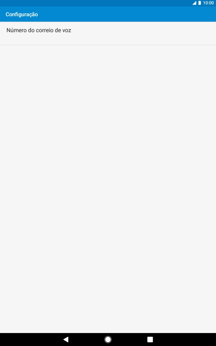 Prima Número do correio de voz.