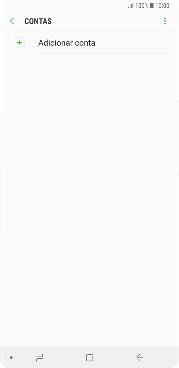 Prima Adicionar conta.