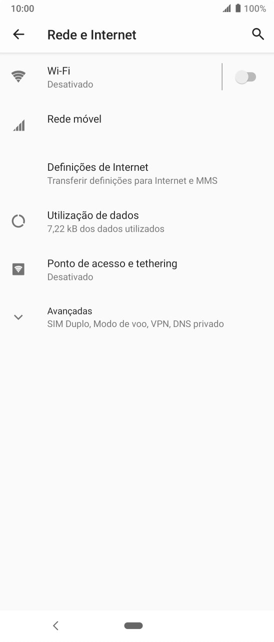 Prima Ponto de acesso e tethering.