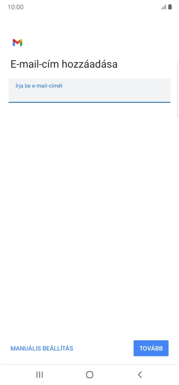 Válaszd a TOVÁBB lehetőséget.