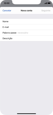 Prima Palavra-passe e introduza a password da sua conta de e-mail.