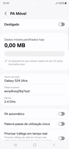 Prima Nome da rede.