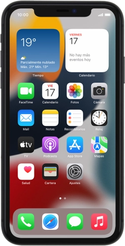 Imagen 1: Vista frontal del Apple iPhone 11 - DarkGray