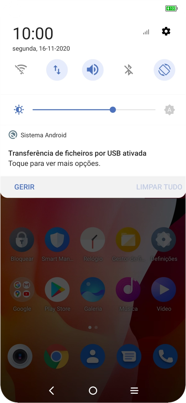 Prima Toque para ver mais opções..