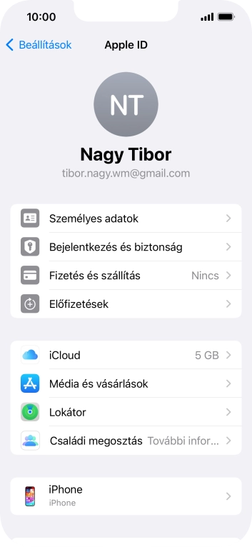 Húzd az ujjad felfelé a kijelző aljáról, hogy visszatérj a kezdőképernyőhöz.