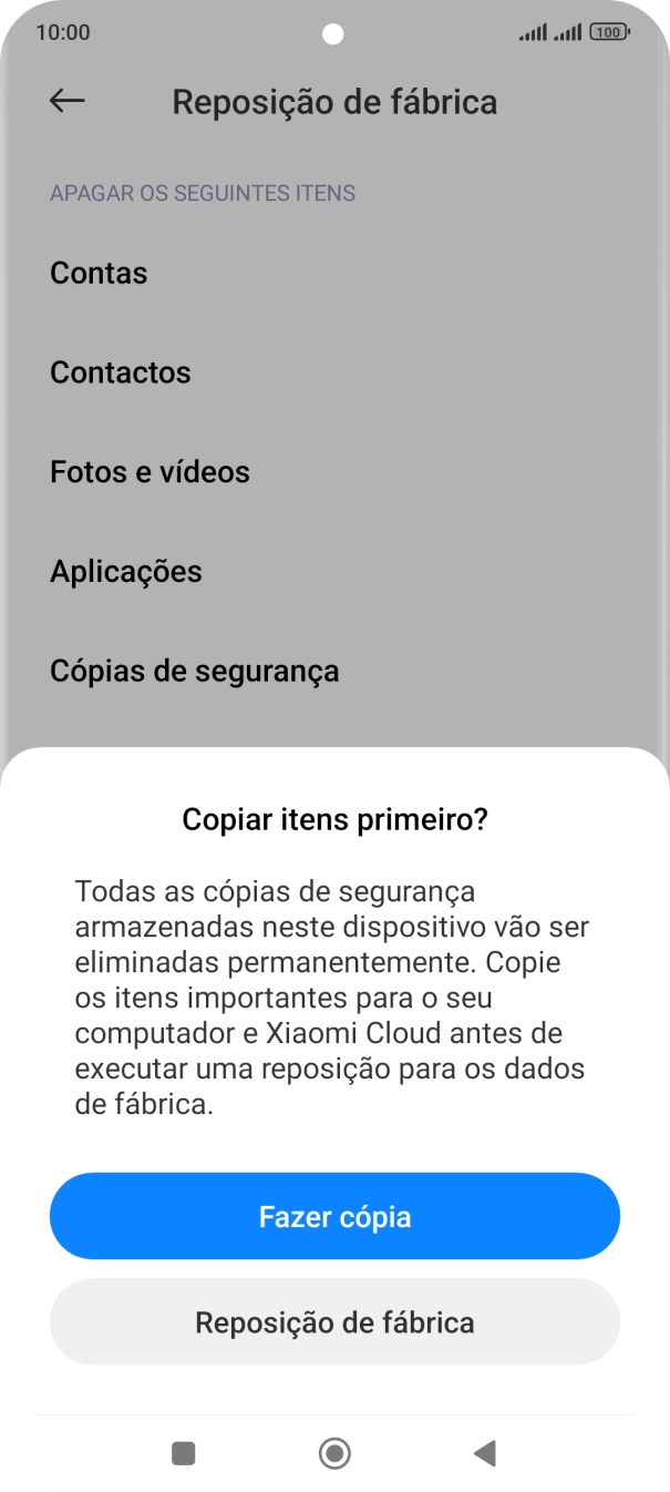Prima Reposição de fábrica.