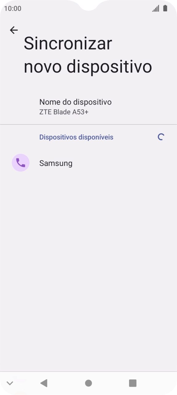 Prima o dispositivo Bluetooth pretendido e siga as indicações no ecrã para emparelhar o dispositivo pretendido com o telefone.