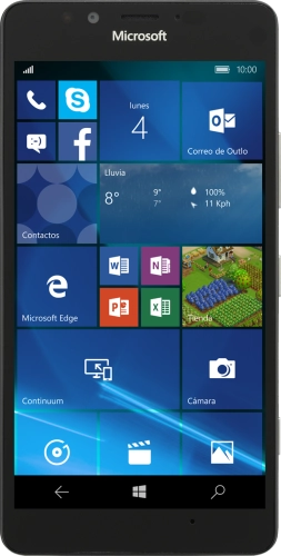 Imagen 1: Vista frontal del Microsoft Lumia 950 - Black
