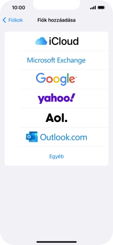 Válaszd az Egyéb lehetőséget.
