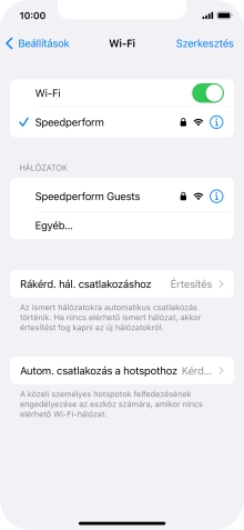 Húzd az ujjad felfelé a kijelző aljáról, hogy visszatérj a kezdőképernyőhöz.