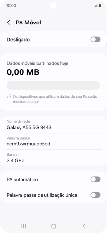 Prima Nome da rede.