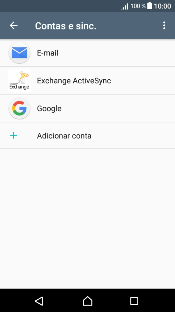 Prima o ícone de menu.