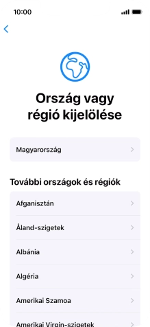Válaszd ki a kívánt országot vagy régiót.