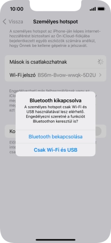 Amennyiben be van kapcsolva a Wi-Fi, válaszd a Csak Wi-Fi és USB lehetőséget.
