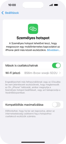 Húzd az ujjad felfelé a kijelző aljáról, hogy visszatérj a kezdőképernyőhöz.