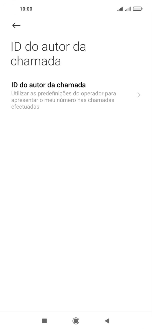 Prima ID do autor da chamada.