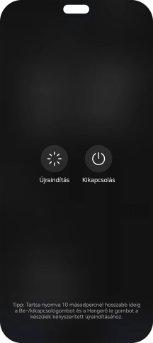 Válaszd a Kikapcsolás lehetőséget.
