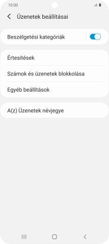 Válaszd az Egyéb beállítások lehetőséget.
