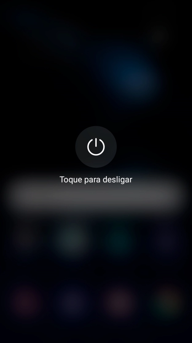 Prima Toque para desligar.