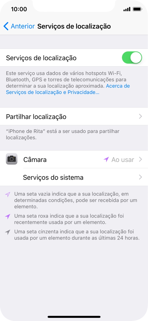 Prima a aplicação pretendida.