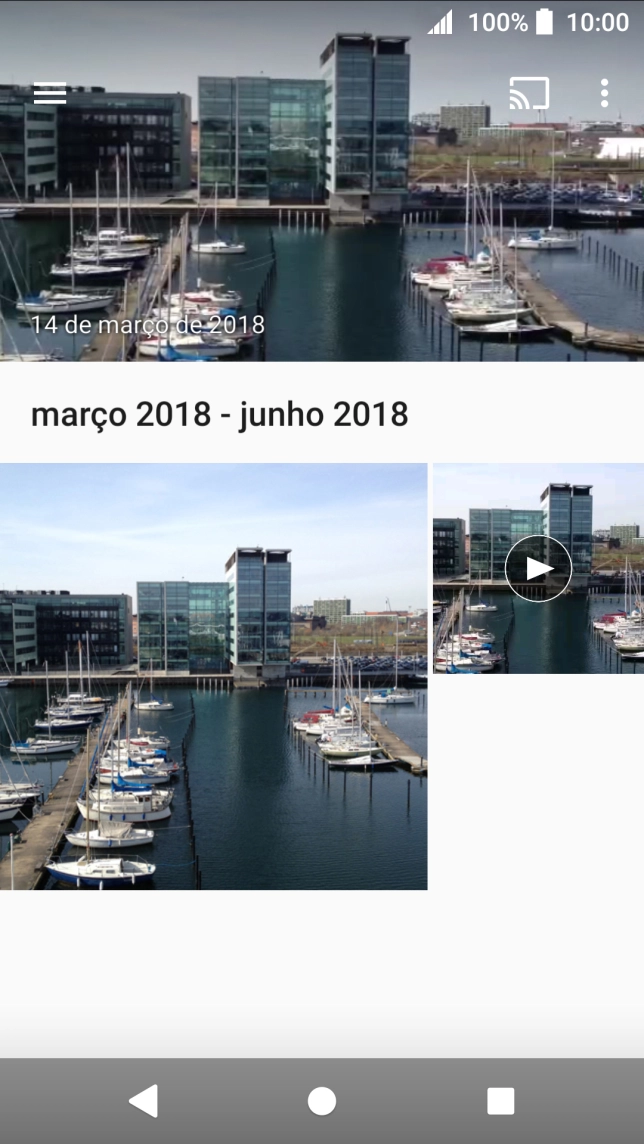 Prima durante um momento uma imagem ou um clipe de vídeo.