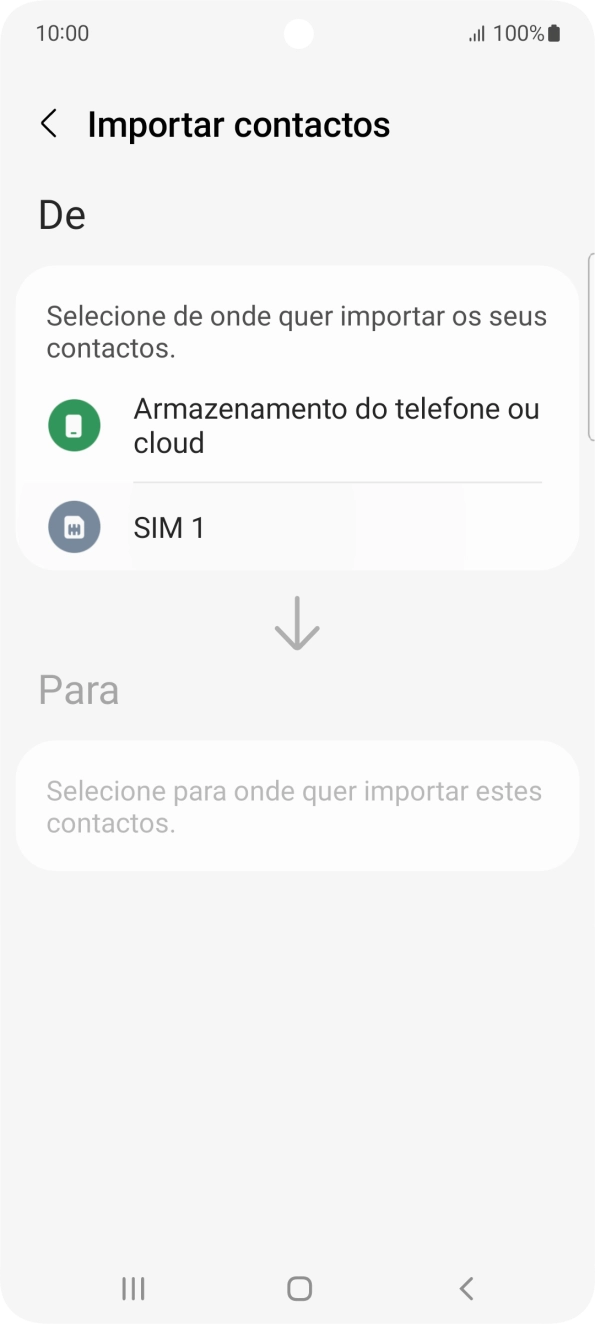 Prima o nome do cartão SIM.