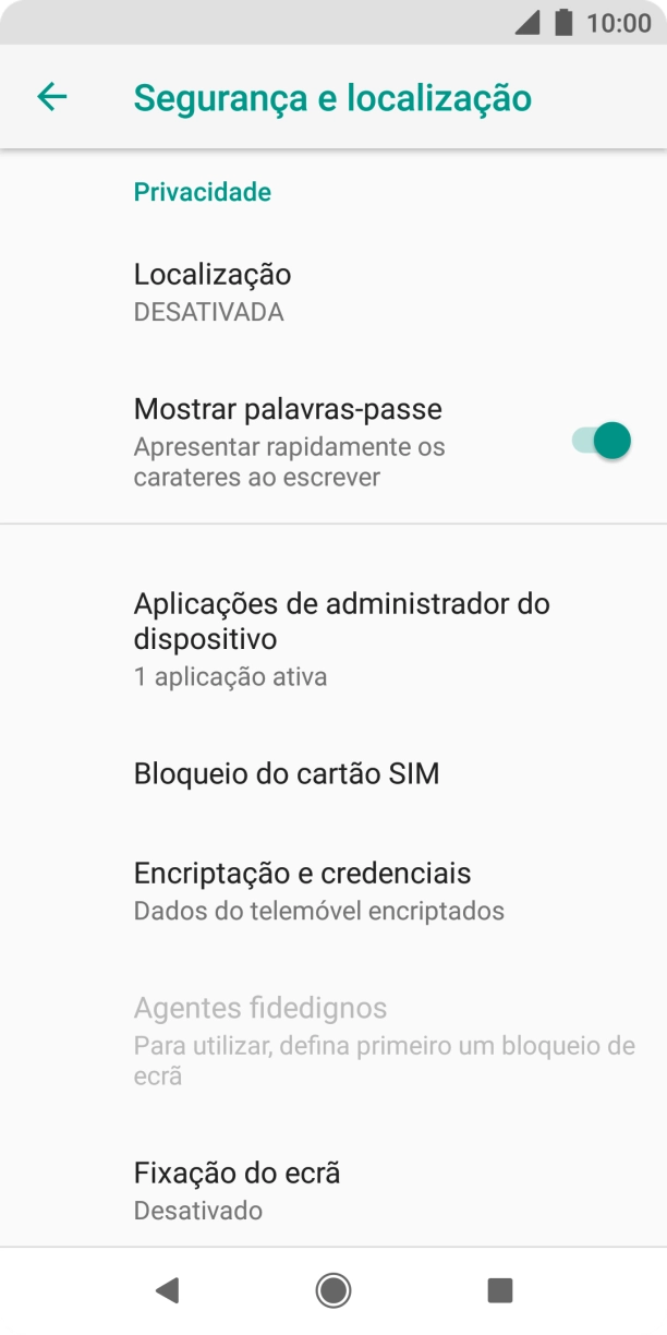 Prima Bloqueio do cartão SIM.