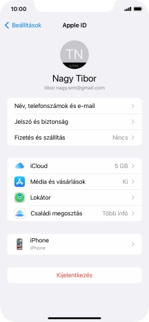 Húzd az ujjad felfelé a kijelző aljáról, hogy visszatérj a kezdőképernyőhöz.