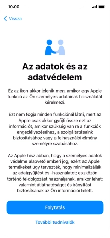 Válaszd a Folytatás lehetőséget.