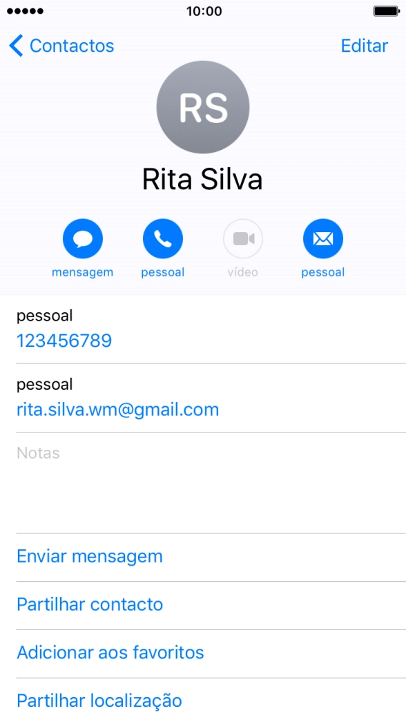 Prima a tecla de início para terminar e voltar ao ecrã inicial.