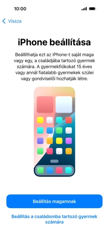 Válaszd a Beállítás magamnak lehetőséget.