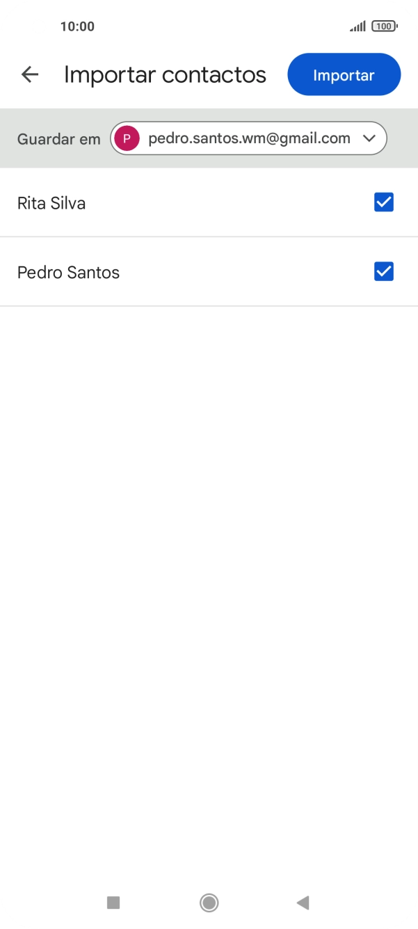 Prima a lista suspensa junto a 