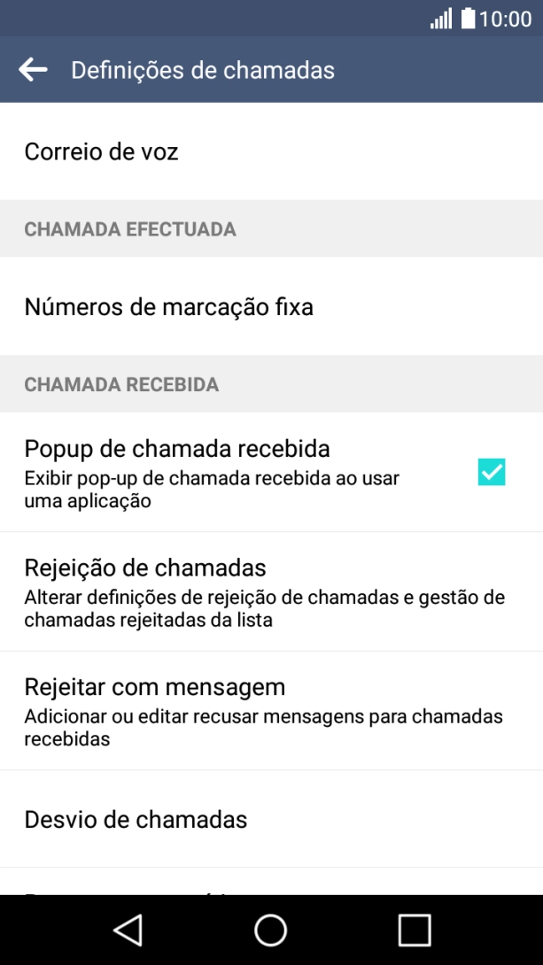 Prima Correio de voz.