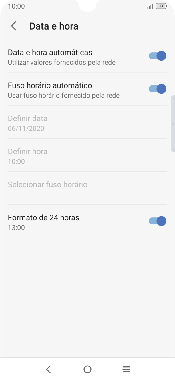 Prima a tecla de início para terminar e voltar ao ecrã inicial.
