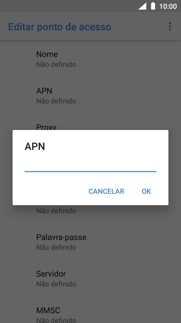 Introduza net2.vodafone.pt e prima OK.