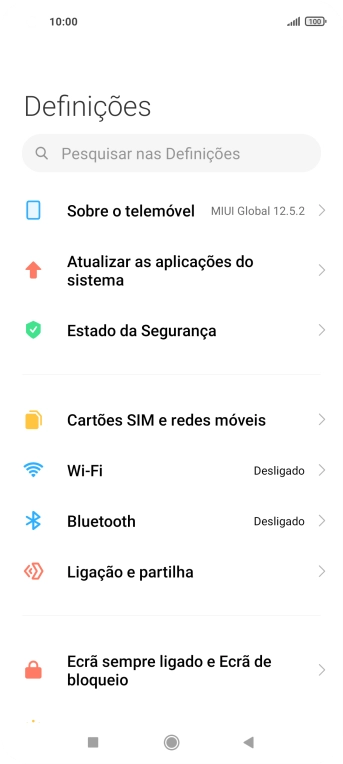 Prima Sobre o telemóvel.