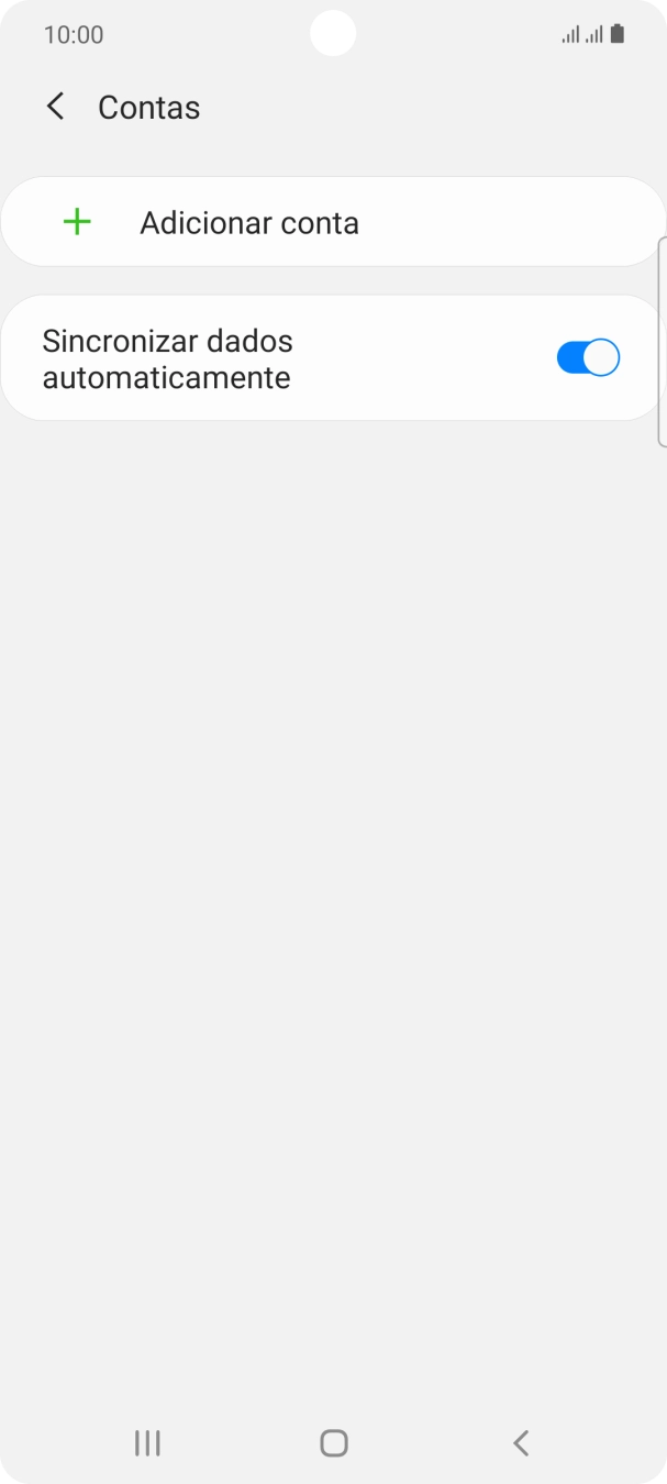 Prima Adicionar conta.