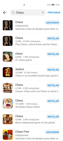 Prima a app pretendida.