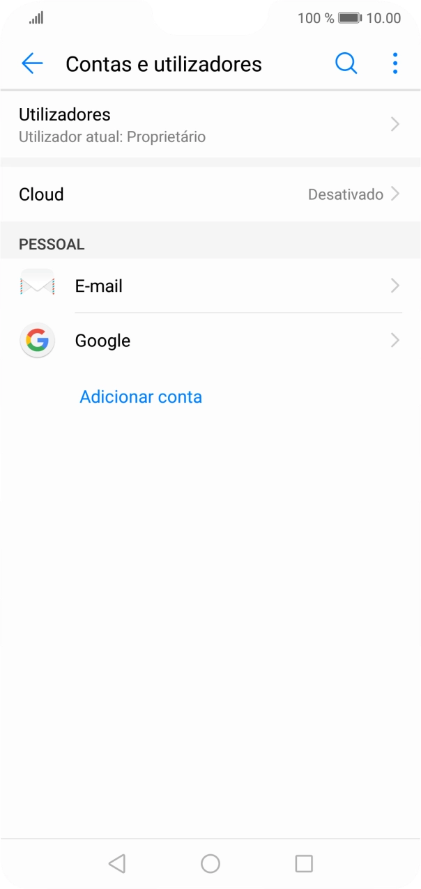 Prima a tecla de início para terminar e voltar ao ecrã inicial.