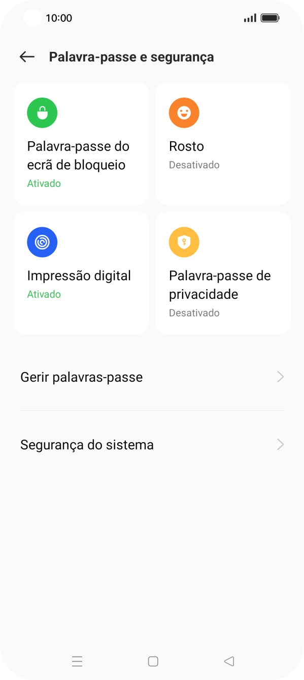 Prima Palavra-passe do ecrã de bloqueio e introduza o código adicional de bloqueio do telefone que criou anteriormente.
