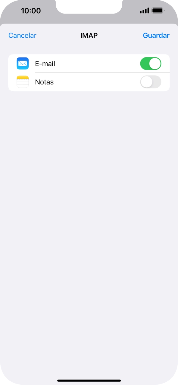 Prima Guardar. A sua conta de e-mail está agora configurada. Se pretender escolher definições adicionais para o servidor de receção e envio, siga os passos seguintes.