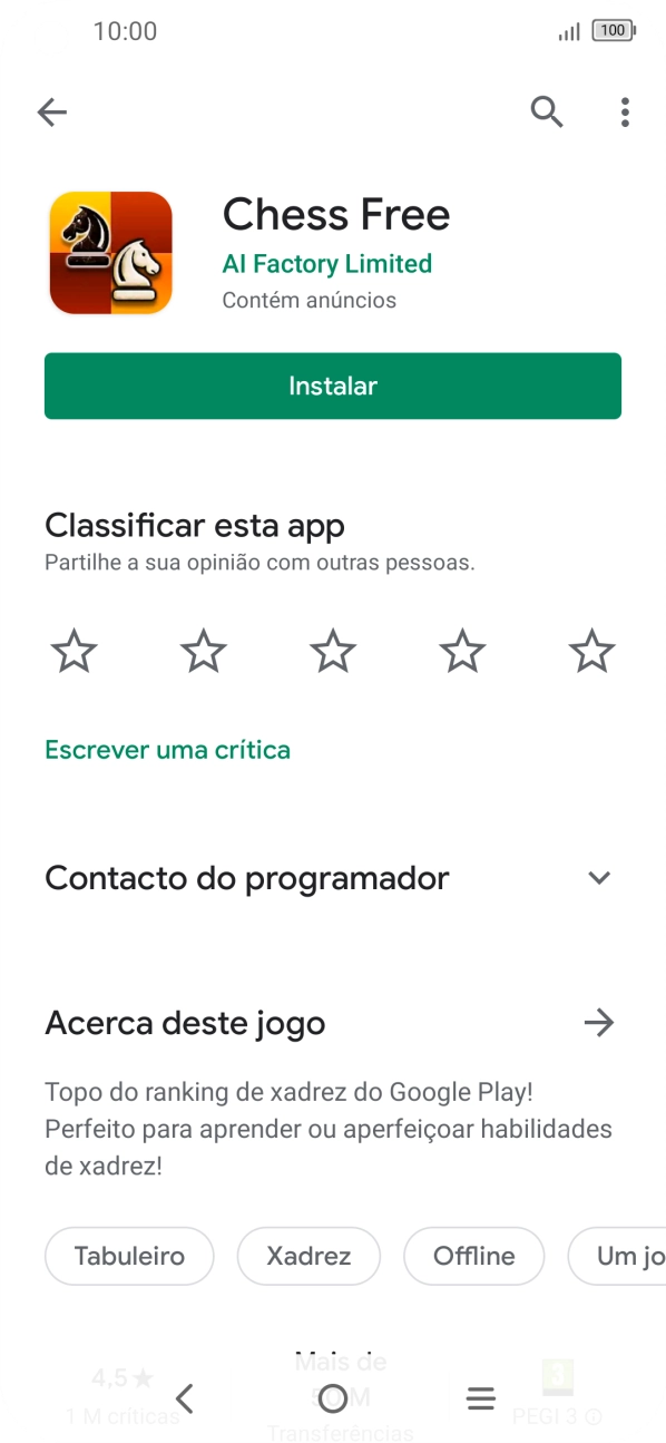 Prima a tecla de início para terminar e voltar ao ecrã inicial.