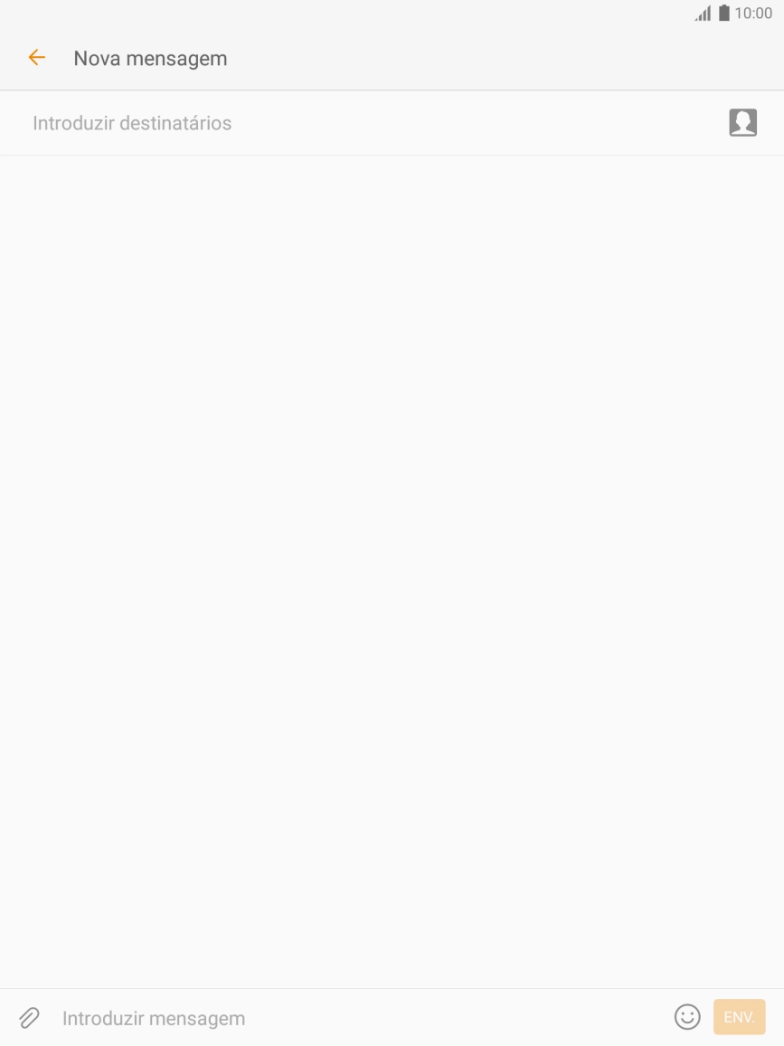 Prima a caixa de pesquisa e introduza as primeiras letras do nome do destinatário.