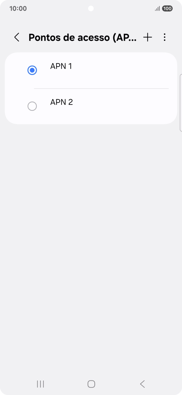 Prima o campo junto à ligação de dados para a ativar.