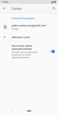 Prima Adicionar conta.