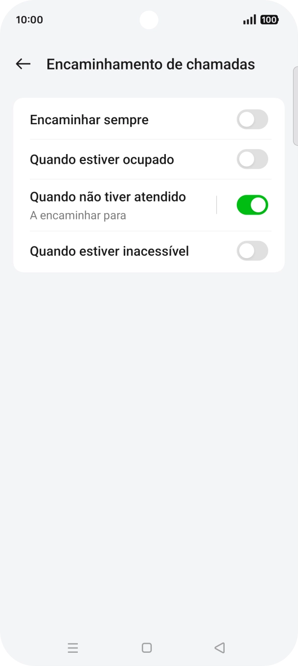 Prima a tecla de início para terminar e voltar ao ecrã inicial.