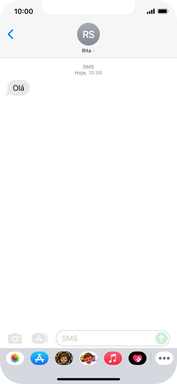 Para voltar ao ecrã inicial, deslize o dedo de baixo para cima a partir da base do ecrã.