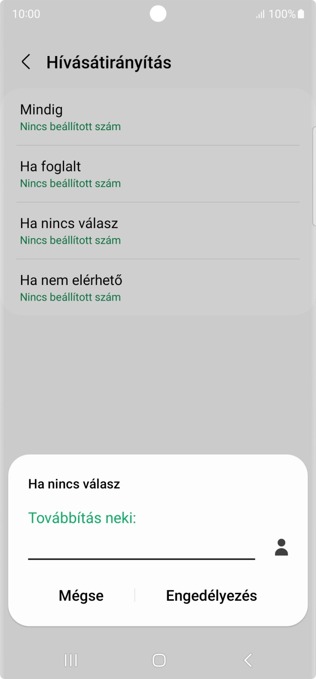 Írd be a +36709090999 számot és válaszd az Engedélyezés lehetőséget.