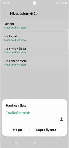 Írd be a +36709090999 számot és válaszd az Engedélyezés lehetőséget.